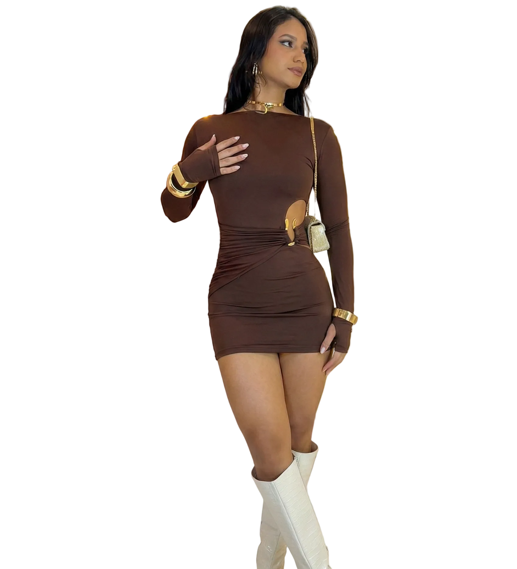 Amélie - Midi Φόρεμα με Σκίσιμο στο Πλάι (Side-Slit Midi Dress)