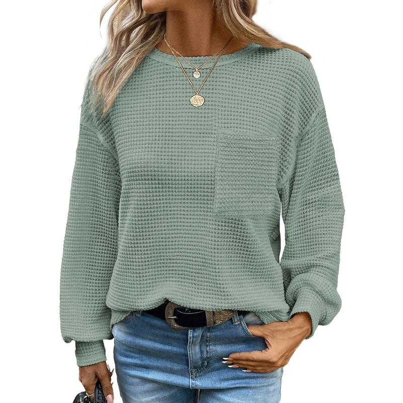 LIORA™ - Άνετη Oversized Μπλούζα Μακρύ Μανίκι με Στρογγυλή Λαιμόκοψη